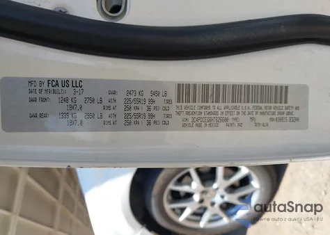 2017 Dodge Journey Gt из США, поврежденный, VIN 3C4PDCEG6HT626600